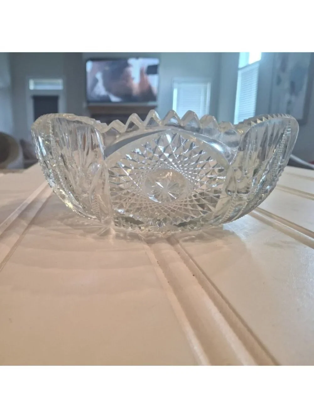 Vintage Cut Crystal Bowl 8